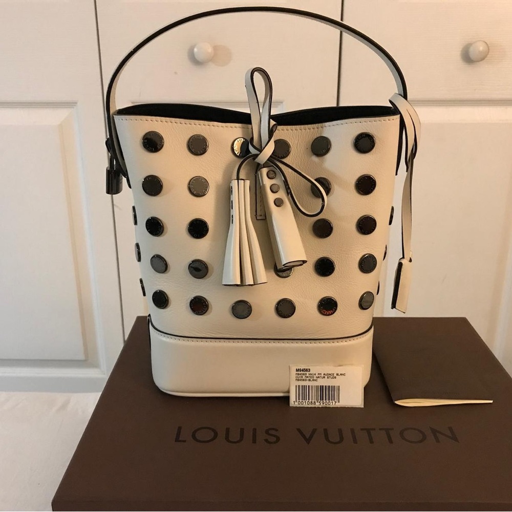 Louis Vuitton Noe NN14 PM Handbag Special Collection - White Calfskin
